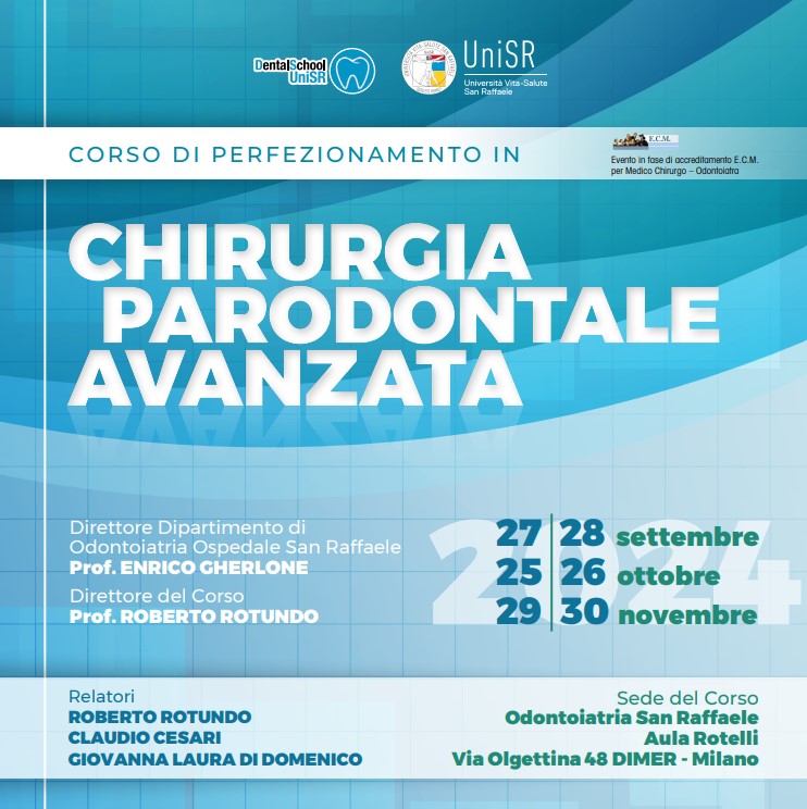 MILANO – Corso di perfezionamento in chirurgia parodontale avanzata 2024